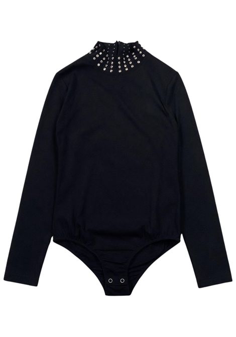 Body bambina nero in cotone Manila Grace | M2885W25/SUNERO